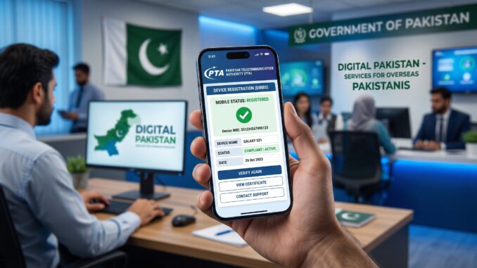 PTA Mobile Registration Online Free for Overseas Pakistanis