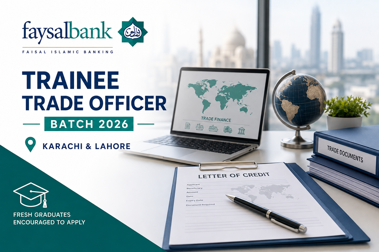Faysal Bank Trainee Trade Officer Jobs 2026